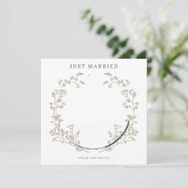 結婚報告 フォト カード 結婚しました