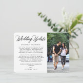 結婚報告 | 小規模な結婚式 案内状 (スタンド正面)