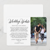 結婚報告 | 少人数での結婚式 案内状 (正面/裏面)