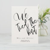 結婚報告 "私たちは結ばれました" 招待状 (スタンド正面)