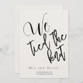 結婚報告 "私たちは結ばれました" 招待状 (正面/裏面)