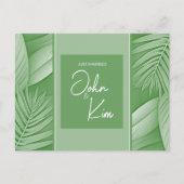 結婚報告QRコード写真ポストカード 案内ポストカード (正面)