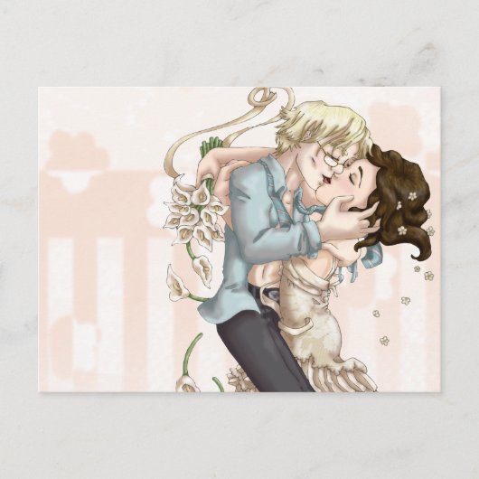 結婚夜 ポストカード (正面)