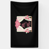 結婚夫妻の 横断幕 (縦)