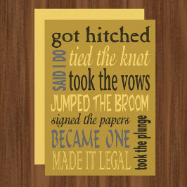 結婚婉曲おもしろい結婚披露宴招待状 招待状