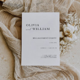 結婚婚約パーティ招待状 招待状