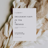 結婚婚約パーティ招待状 招待状