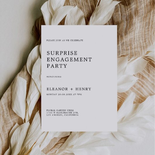 結婚婚約パーティ招待状 招待状