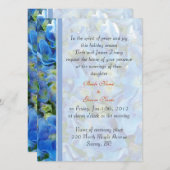 結婚嫁の両親の招待。 招待状 (正面/裏面)