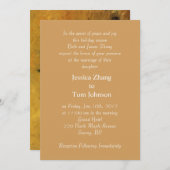 結婚嫁の親御 招待状 (正面/裏面)