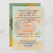 結婚嫁の親御 招待状 (正面/裏面)