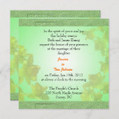 結婚嫁の親御 招待状 (正面/裏面)