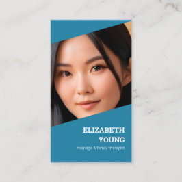 結婚家族人間関係コーチ写真とQR 名刺