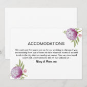 結婚宿泊カード 招待状 (正面/裏面)