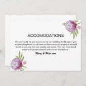 結婚宿泊施設カード 招待状 (正面/裏面)