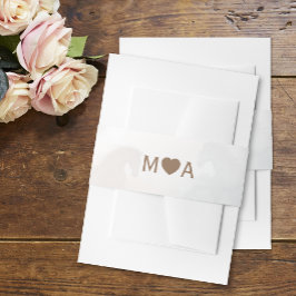 結婚対モノグラム招待状用帯 招待状ベリーバンド