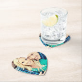 結婚対婚約した対カスタムパーソナライズされた ペーパーコースター (インサイチュ)