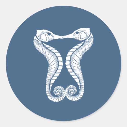 結婚封筒用シール |シーホース | ラウンドシール (正面)