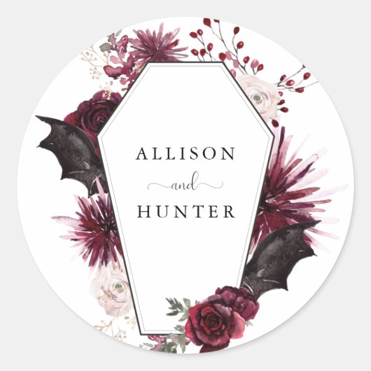 結婚封筒用シール |ハロウィーン ラウンドシール (正面)