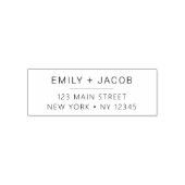 結婚差出人住所ミニマモダンリスト セルフインキングスタンプ (デザイン)