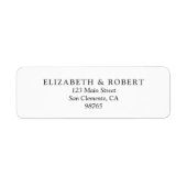 結婚差出人住所 ラベル (正面)