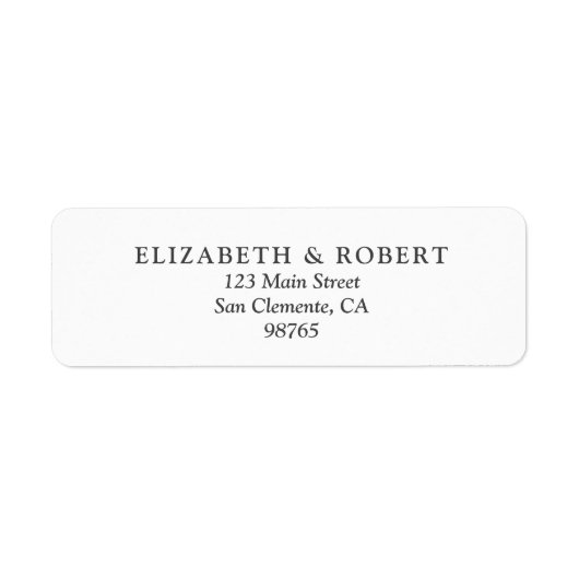 結婚差出人住所 ラベル (正面)