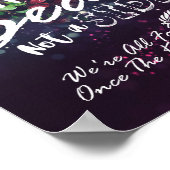 結婚席を選んで、側ではない - 花のストリングライト ポスター (角)