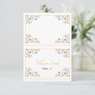 結婚席札テンプレート