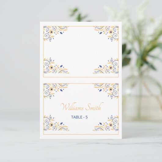 結婚席札テンプレート (スタンド正面)