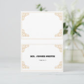 結婚席次カードテンプレート (スタンド正面)