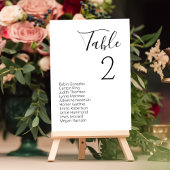 結婚席次表 エレガント ウェディングパーティーのギフト テーブルナンバー