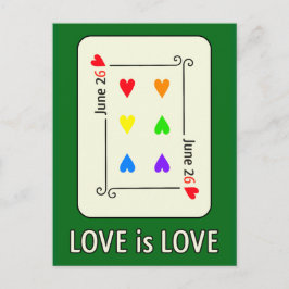 結婚平等記念日はがき ポストカード