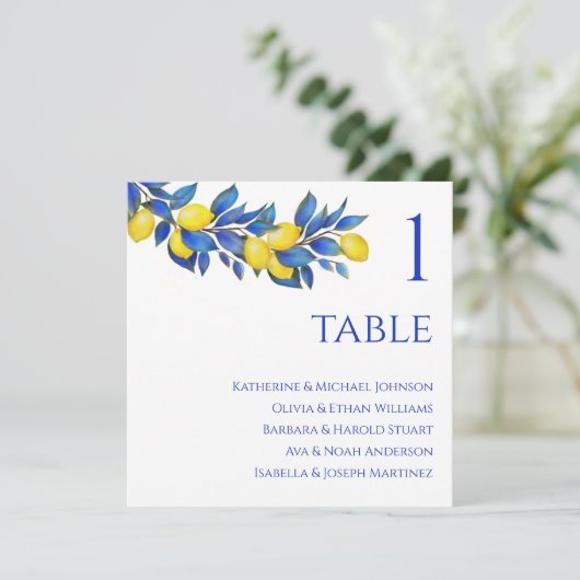 結婚座席表地中海の- 招待状 (スタンド正面)