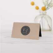 結婚座席表、エスコートカードクラフト素朴紙 プレイスカード (裏面)