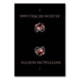 結婚座席表-ハートとのバラ テーブルナンバー