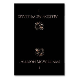 結婚座席表-バラ金ゴールド花 テーブルナンバー