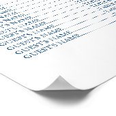 結婚座席表 ポスター (角)