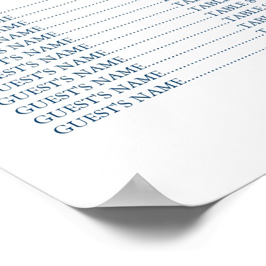 結婚座席表 ポスター (角)