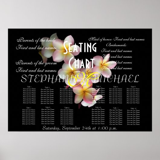 結婚座席表 ポスター (正面)