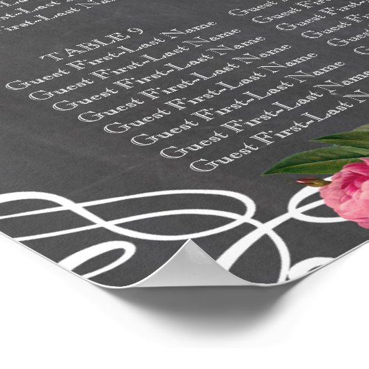 結婚座席表 ポスター (角)