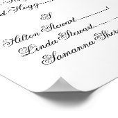 結婚座席表 ポスター (角)