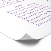 結婚座席表 ポスター (角)