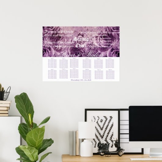 結婚座席表 ポスター (ホームオフィス)