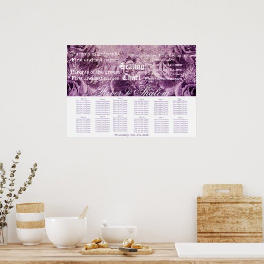 結婚座席表 ポスター (キッチン)