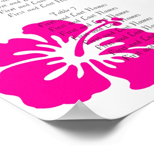 結婚座席表 ポスター (角)