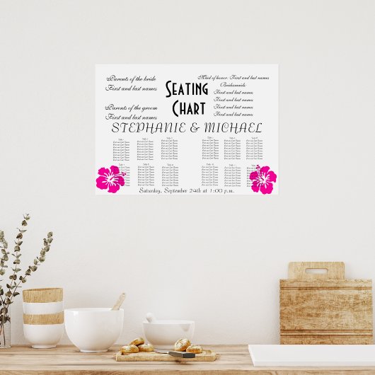 結婚座席表 ポスター (キッチン)