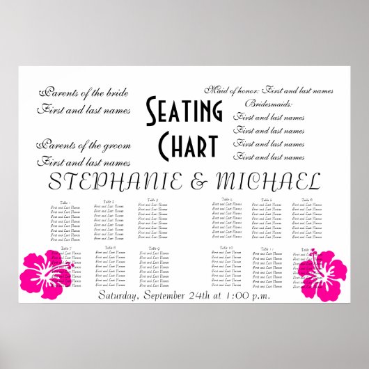 結婚座席表 ポスター (正面)