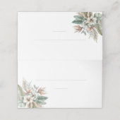 結婚座席表 – 水カラー熱帯エレガンス プレイスカード (外部開封)