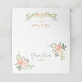 結婚座席表 |赤面バラ プレイスカード (外部開封)