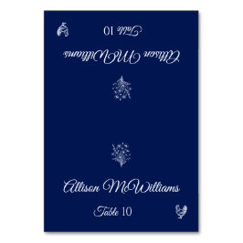 結婚座席表 – 野花 – 家きん – テーブル テーブルナンバー